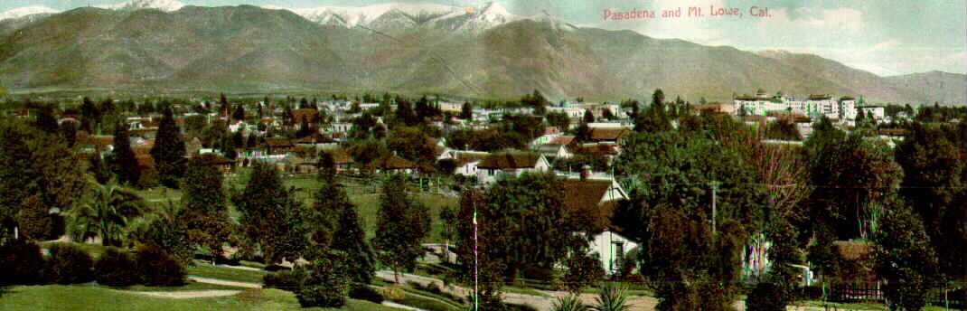 Pasadena and Mt. Lowe, postcard
