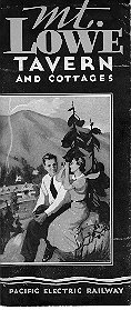Mt. Lowe Tavern and Cottages brochure