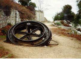 The bullwheel on Echo Mtn.