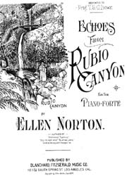 Rubio Canyon sheet music
