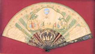 Painted silk fan